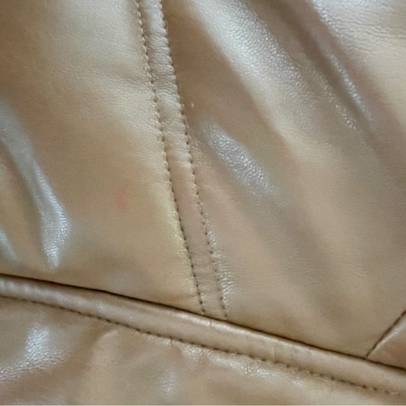 Zara Tan Faux LeatherPuffer Jacket - Picture 4 of 4